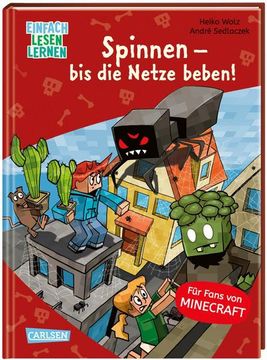 portada Lesenlernen mit Spaß - Minecraft 8: Spinnen - bis die Netze Beben! (in German)