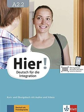 portada Hier! A2. 2. Deutsch für die Integration. Kurs- und Übungsbuch mit Audios und Videos