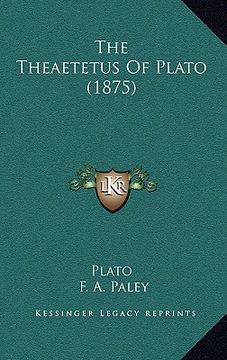 portada the theaetetus of plato (1875)
