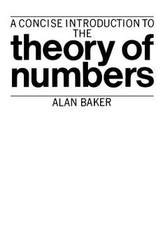 portada A Concise Introduction to the Theory of Numbers Paperback (in English)