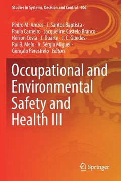 portada Occupational and Environmental Safety and Health III 