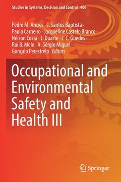 portada Occupational and Environmental Safety and Health III (en Inglés)