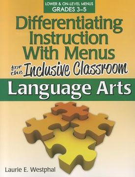 portada differentiating instruction with menus for the inclusive classroom