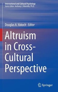 portada Altruism in Cross-Cultural Perspective (en Inglés)