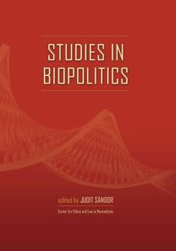 portada Studies in Biopolitics (en Inglés)
