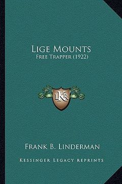 portada lige mounts: free trapper (1922) (en Inglés)