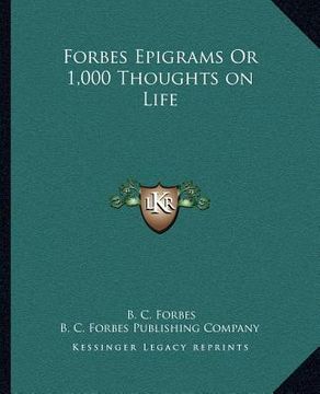 portada forbes epigrams or 1,000 thoughts on life (en Inglés)