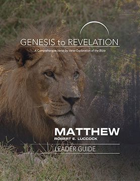 portada Genesis to Revelation: Matthew Leader Guide: A Comprehensive Verse-By-Verse Exploration of the Bible 