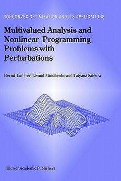 portada multivalued analysis and nonlinear programming problems with perturbations (in English)