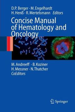 portada Concise Manual of Hematology and Oncology (in English)