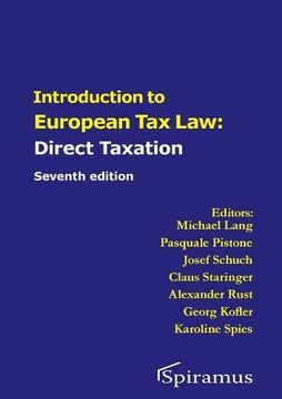 portada Introduction to European tax law on Direct Taxation (in English)