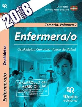 portada Enfermera/O de Osakidetza-Servicio Vasco de Salud: Temario (Vol. 2)