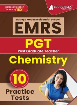 portada EMRS PGT Chemistry Exam Book 2023 (English Edition) - Eklavya Model Residential School Post Graduate Teacher - 10 Practice Tests (1500 Solved Question (en Inglés)
