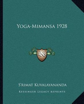 portada yoga-mimansa 1928 (en Inglés)