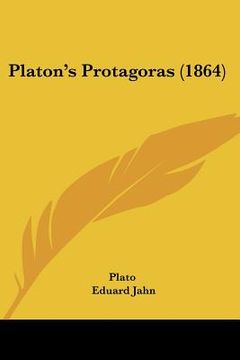 portada platon's protagoras (1864) (in English)
