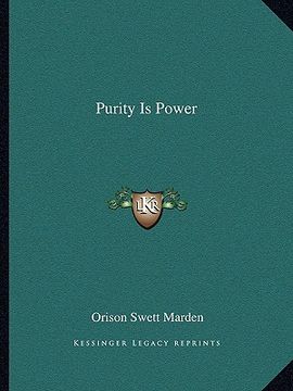 portada purity is power (in English)