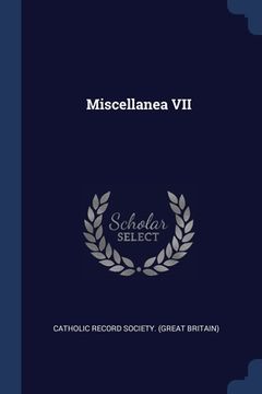 portada Miscellanea VII (en Inglés)