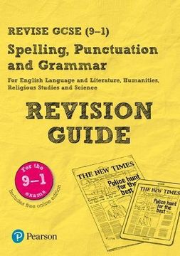 portada Revise Gcse Spelling, Punctuation and Grammar Revision Guide (Revise Companions) (en Inglés)