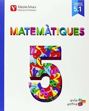 portada Matematiques 5 (5.1-5.2-5.3) Valencia (aula Activa