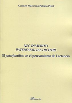 portada Nec Inmerito Paterfamilias Dicitur (in Spanish)
