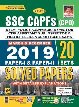 portada SSC CAPFs (CPO) Delhi Police Solved-Eng-2020 Set-15 Old 2758 (en Inglés)