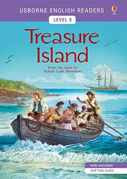 portada Treasure Island (Usborne English Readers Level 3) (en Inglés)