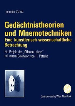 portada Gedächtnistheorien Und Mnemotechniken: Eine Künstlerisch-Wissenschaftliche Betrachtung (en Alemán)