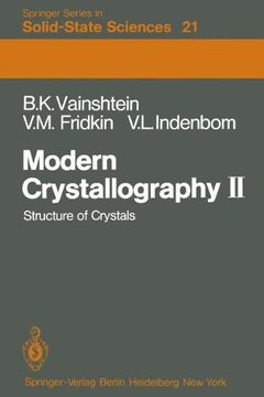 portada modern crystallography ii: structure of crystals (in English)