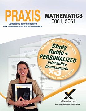 portada Praxis Mathematics 0061, 5061 Book and Online (en Inglés)