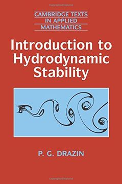 portada Introduction to Hydrodynamic Stability (Cambridge Texts in Applied Mathematics) (en Inglés)