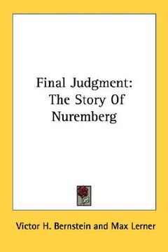 portada final judgment: the story of nuremberg (en Inglés)