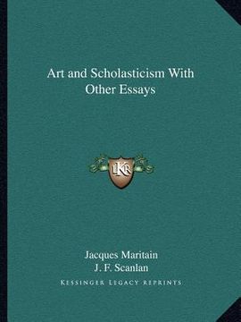 portada art and scholasticism with other essays