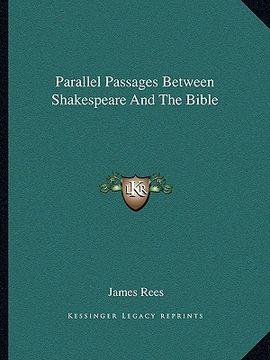 portada parallel passages between shakespeare and the bible (en Inglés)