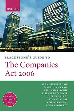 portada Blackstone's Guide to the Companies act 2006 (Blackstone's Guides) (en Inglés)
