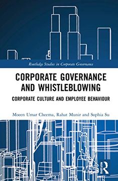 portada Corporate Governance and Whistleblowing (Routledge Studies in Corporate Governance) (en Inglés)