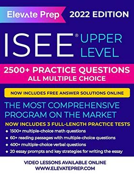 portada Isee Upper Level: 2500+ Practice Questions (en Inglés)