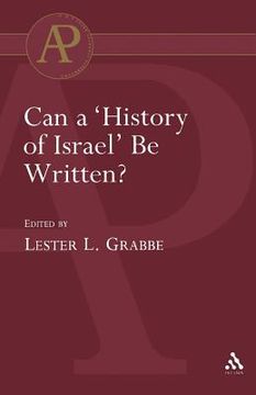 portada Can a 'History of Israel' Be Written? (en Inglés)