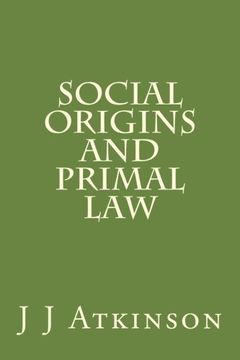portada Social Origins And Primal Law