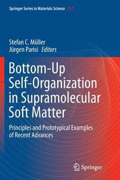 portada Bottom-Up Self-Organization in Supramolecular Soft Matter: Principles and Prototypical Examples of Recent Advances (en Inglés)