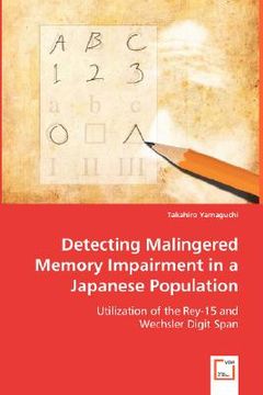 portada detecting malingered memory impairment in a japanese population