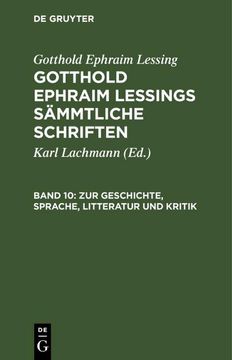 portada Zur Geschichte, Sprache, Litteratur und Kritik: Fortsetzung. Aus Lessing¿ S Nachlaß (in German)