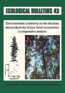 portada environmental constraints on the structure and productivity of pine forest ecosystems: a comoparative analysis (en Inglés)
