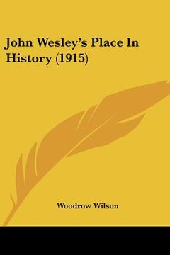 portada john wesley's place in history (1915) (in English)