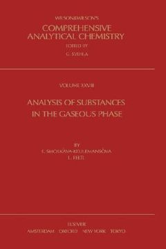 portada analysis of substances in the gaseous phase (en Inglés)