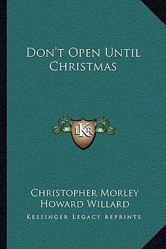 portada don't open until christmas (en Inglés)