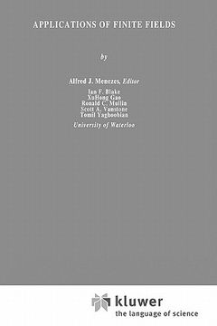 portada applications of finite fields (en Inglés)