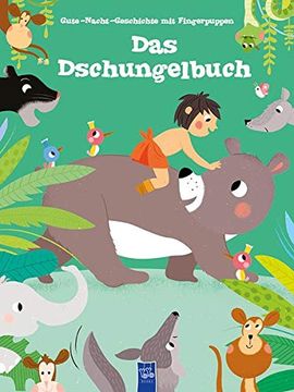 portada Gute-Nacht-Geschichte mit Fingerpuppen: Das Dschungelbuch (en Alemán)