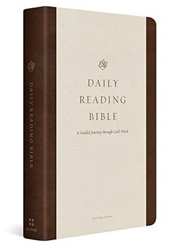 portada Esv Daily Reading Bible: A Guided Journey Through God's Word (Trutone, Brown) (en Inglés)