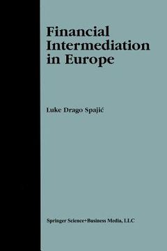 portada Financial Intermediation in Europe (in English)