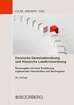 portada Hessische Gemeindeordnung und Hessische Landkreisordnung: Eigenbetriebsgesetz, Gesetz Über Kommunale Gemeinschaftsarbeit, Metropolgesetz, Hessisches. Ergänzenden Vorschriften und Sachregister (en Alemán)